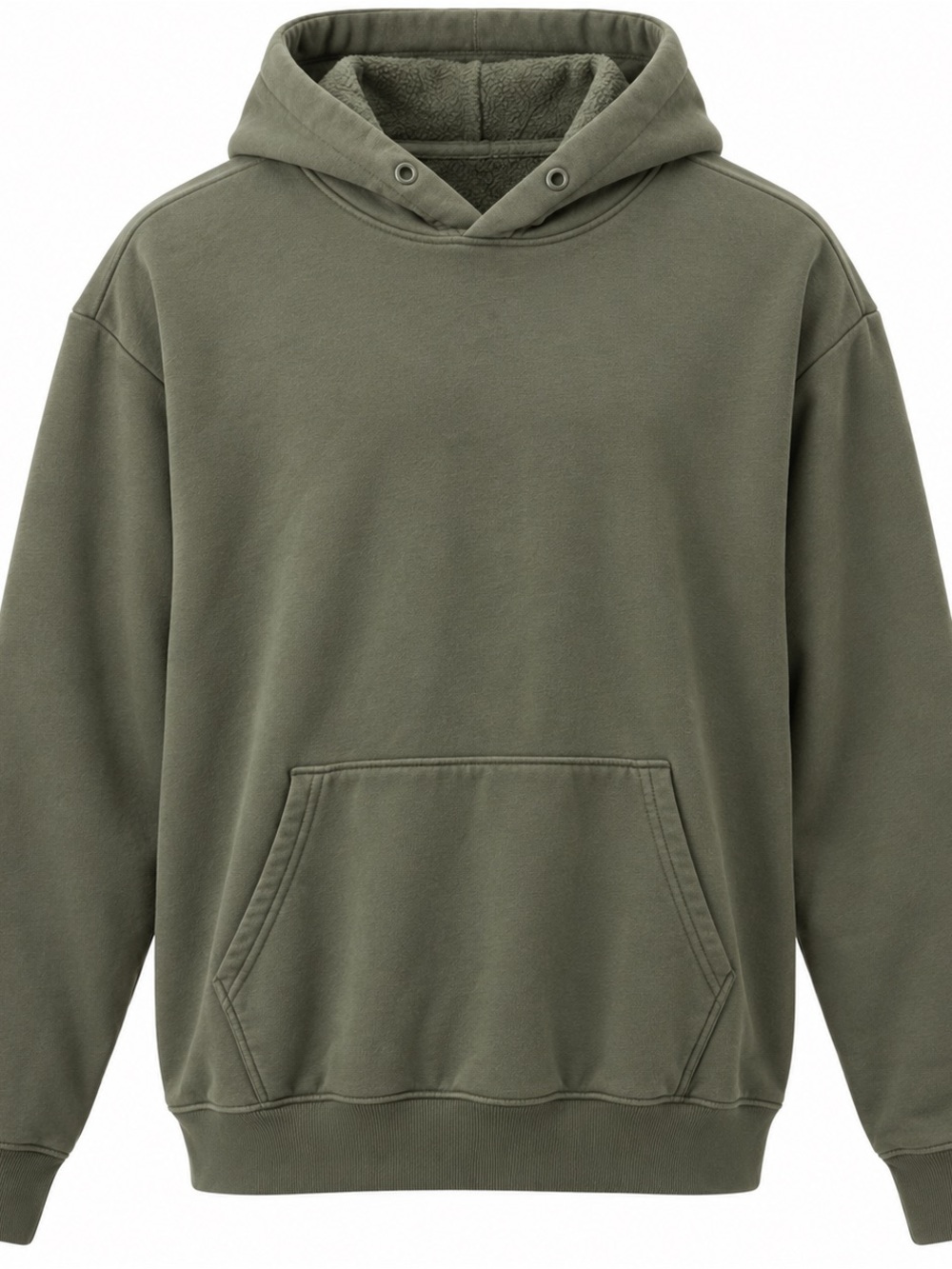 Athletic Works Olive Green Pullover Hooded Sweatshirt
